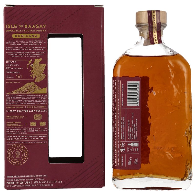 Isle of Raasay Single Malt Whisky - Dun Cana Sherry Quarter Cask
