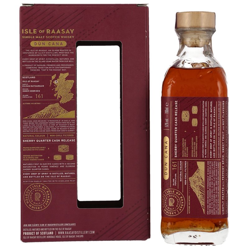 Isle of Raasay Single Malt Whisky - Dun Cana Sherry Quarter Cask