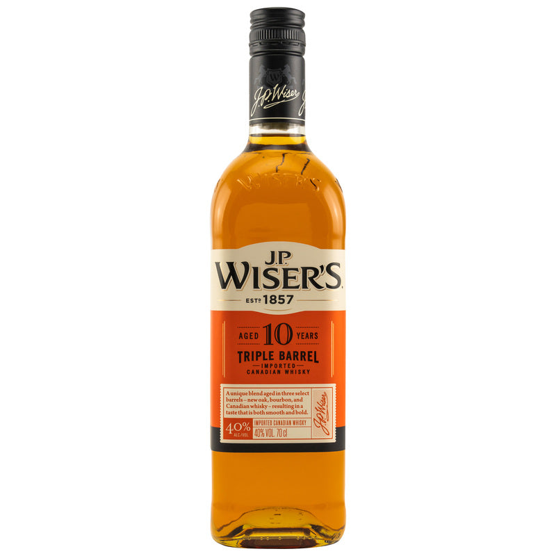 J.P.Wiser's Triple Barrel 10 y.o. Canadian Whisky