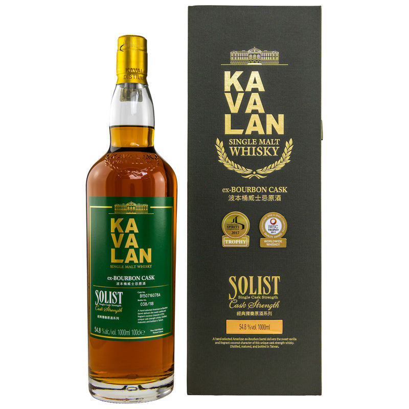 Kavalan Solist / ex-Bourbon Cask 54,8% - LITER
