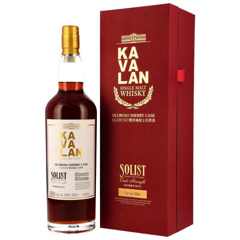 Kavalan Solist - Oloroso Sherry Cask - LITER - 51,6%
