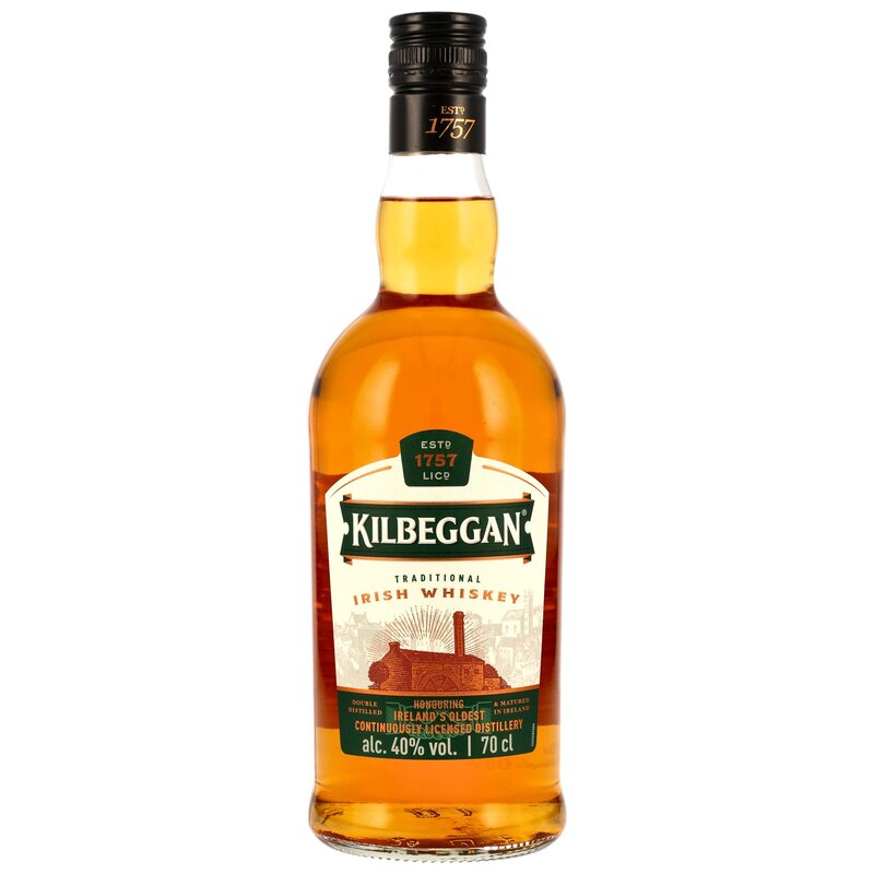 Kilbeggan Irish Whiskey Neue Ausstattung
