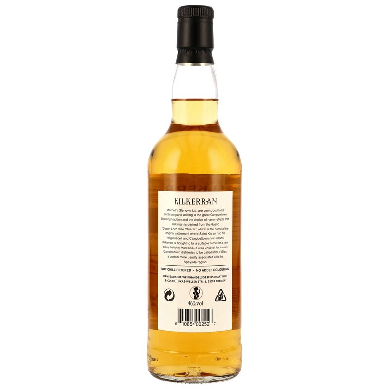 Kilkerran 12 y.o. - ohne Tube (schlanke Flasche)
