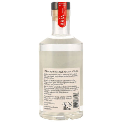 Kria Icelandic Single Grain Vodka by Eimverk (Floki)