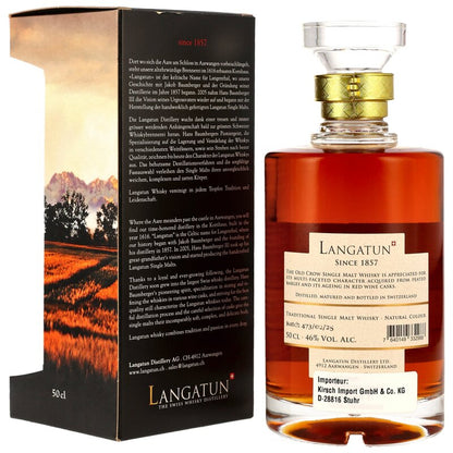 Langatun Old Crow Peated Whisky - Red Wine Casks Batch 437/02/25