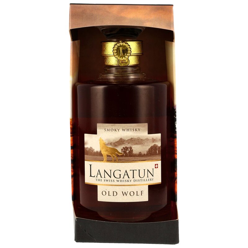 Langatun Old Wolf Smoky Whisky - Peat & Sherry Casks - Neue Ausstattung