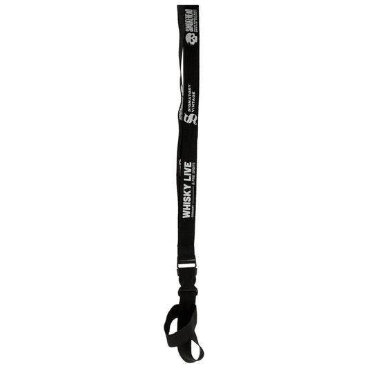 Lanyard (Halsband) mit Glashalter - Whisky Live