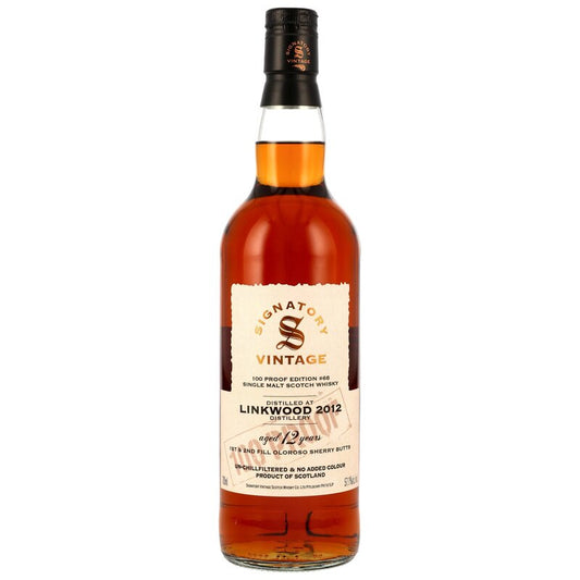 Linkwood 2012/2025 - 12 y.o. - 1st & 2nd Fill Oloroso Sherry Butts - Signatory 100 PROOF Edition #68