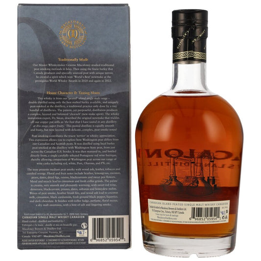 Macaloney - Peat Project - Portuguese Red Wine Recharred Barrique - Canadian Single Malt