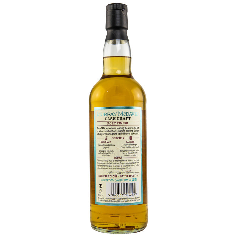 Mannochmore Port Cask Finish - Murray McDavid