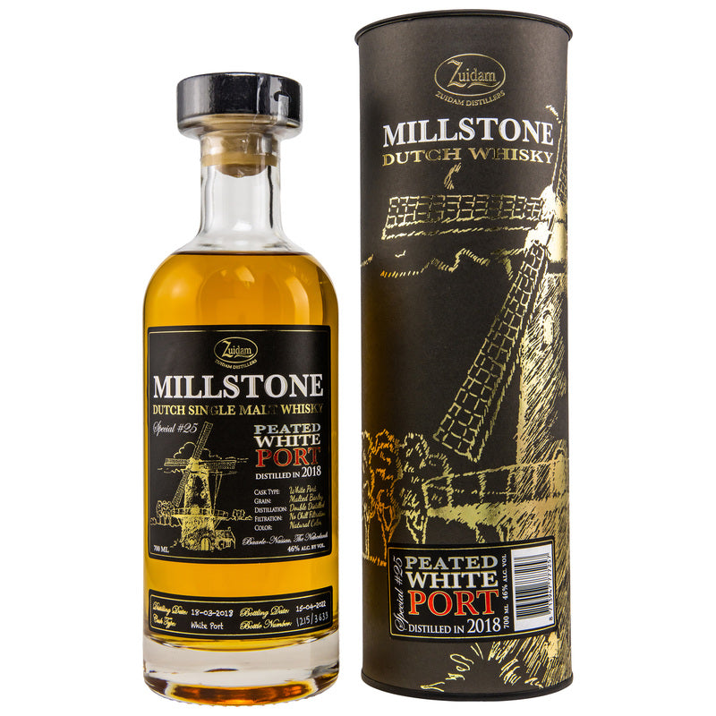 Millstone 2018/2022 - 4 y.o. - Single Malt Peated White Port Cask - Special