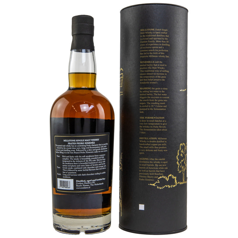 Millstone Peated PX - Dutch Single Malt - mit Tube