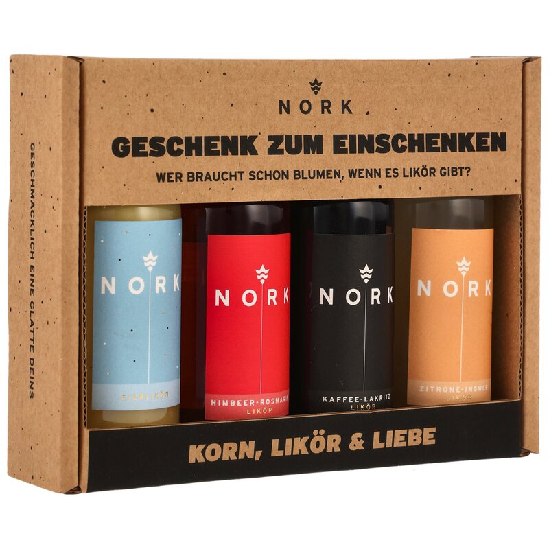 NORK Standard Liköre 4x0,05l "Geschenk zum Einschenken"