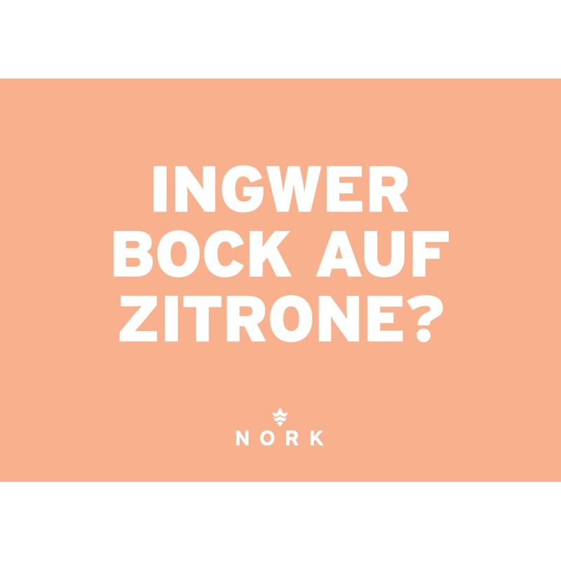 Nork Zitrone-Ingwer Postkarte