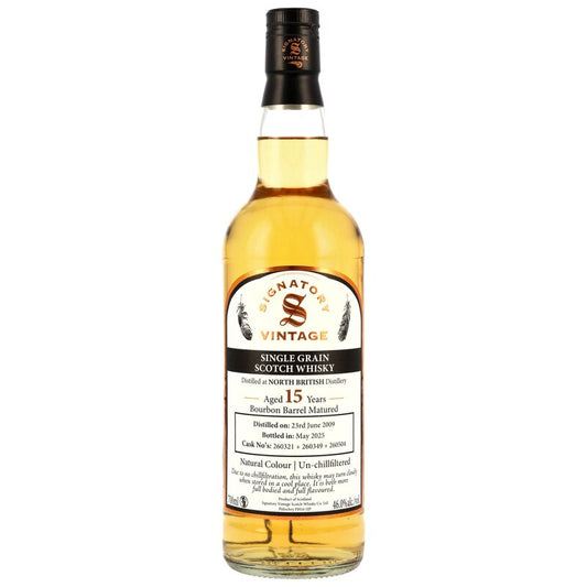 North British 2009/2025 - 15 y.o. - Bourbon Barrel #260321+260349+260504 - Signatory
