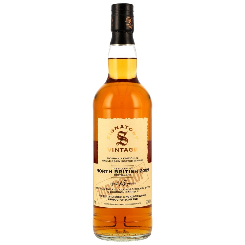North British 2009/2025 - 15 y.o. - Signatory 100 PROOF Grain Edition