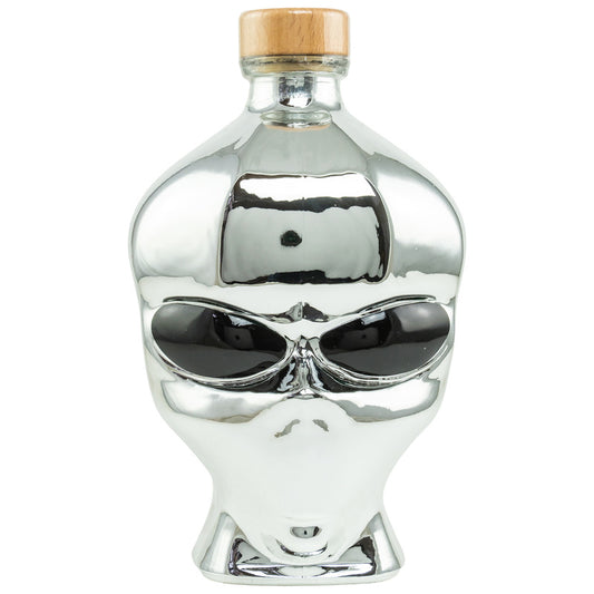 Outerspace Alien Head Vodka Chrome Edition