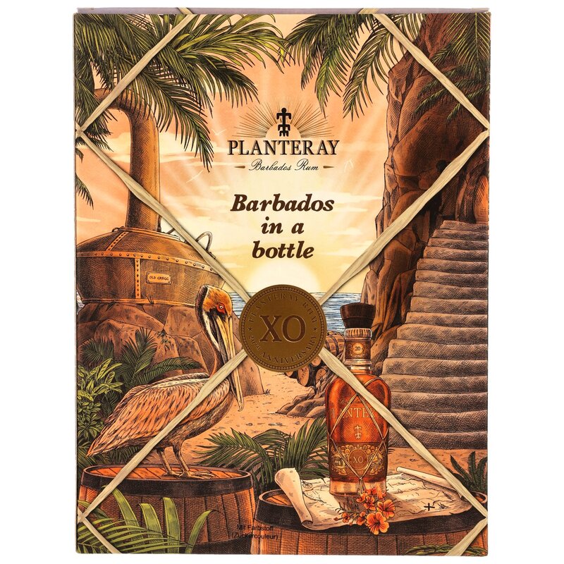 Planteray (Plantation) Rum Barbados XO 20th Anniversary mit 2 Gläsern