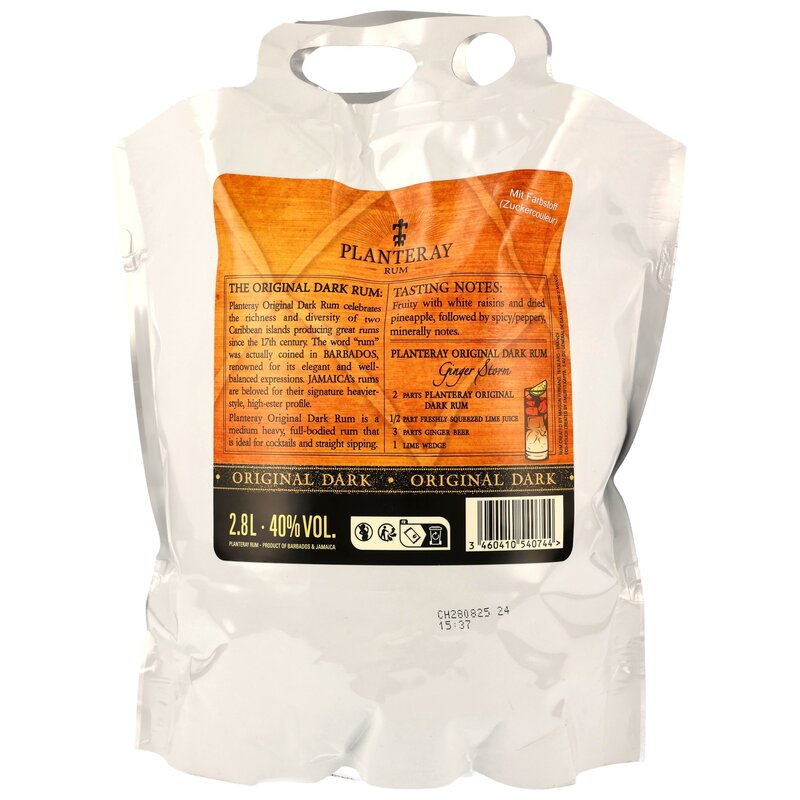 Planteray (Plantation) Rum Original Dark - 2,8L Pouch