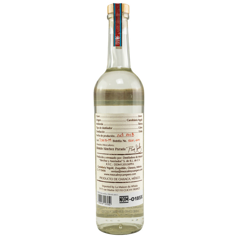 Rey Campero Mexicano Mezcal artesanal - Joven - 48,5%