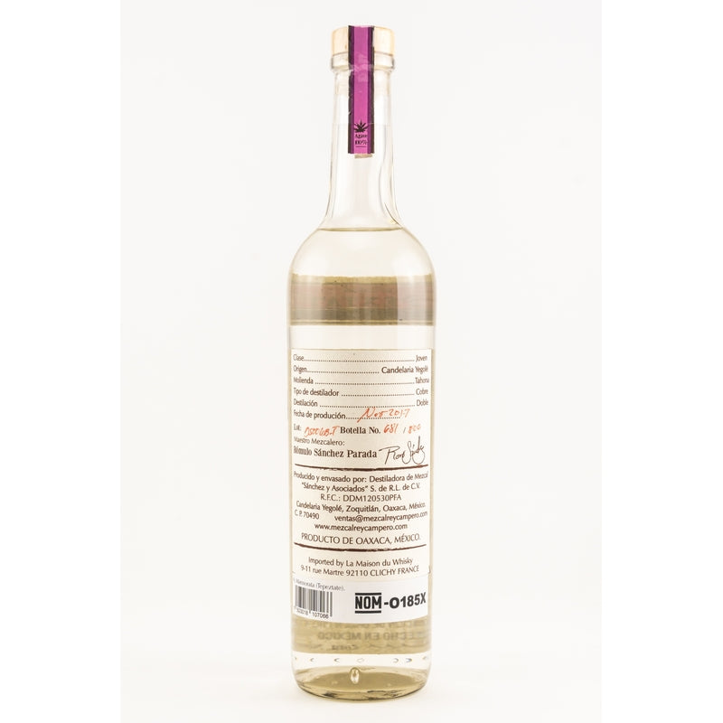 Rey Campero Tepeztate Mezcal artesanal - Joven