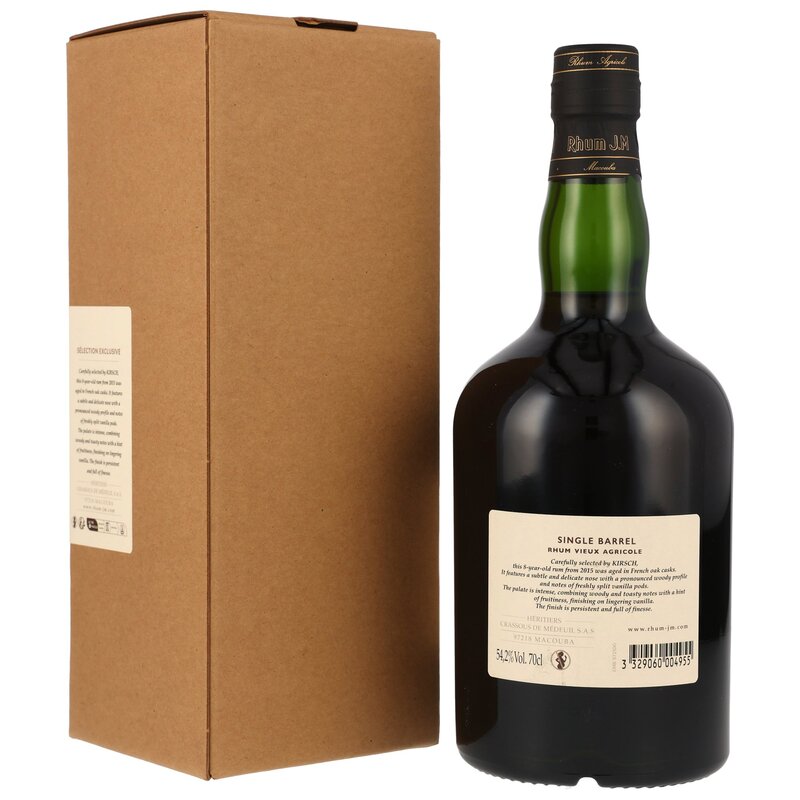 Rhum J.M 2015/2024 - 8 y.o. - Single Barrel #200074 - Kirsch Import Exclusive