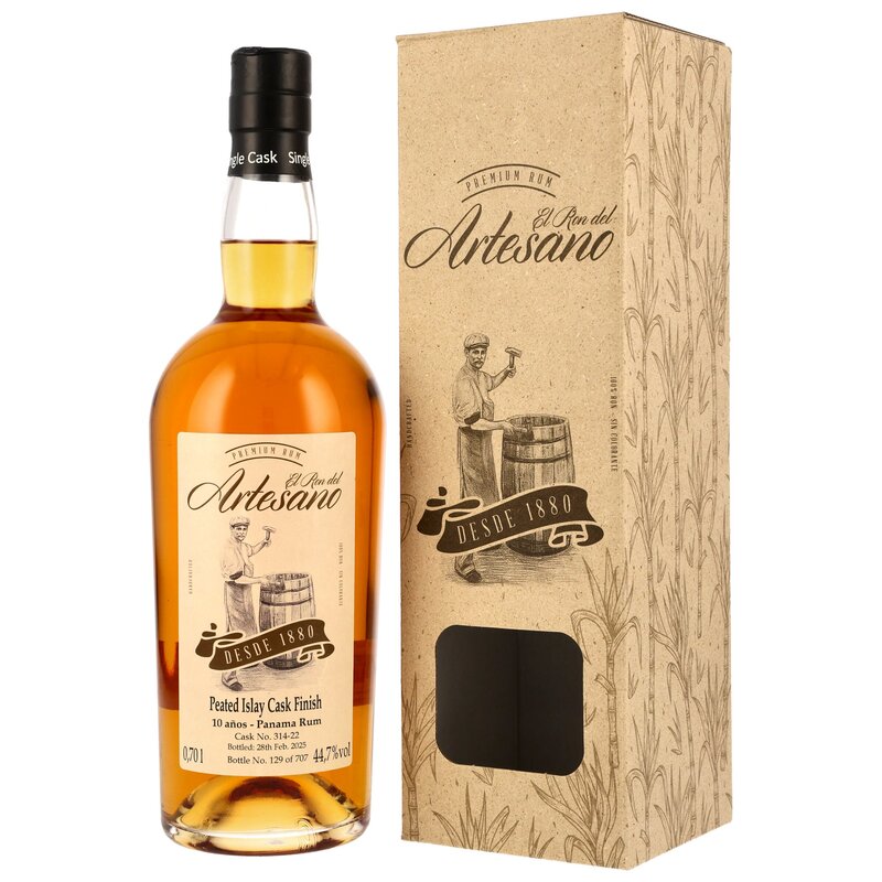 Ron Artesano Rum 10 y.o. Peated Islay Cask Finish