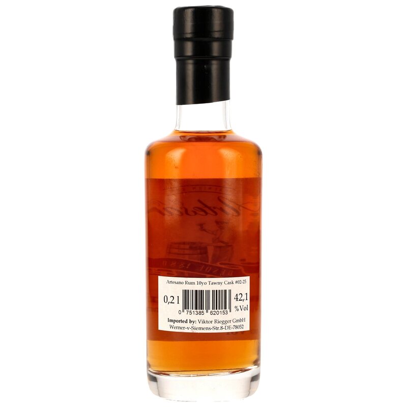 Ron Artesano Rum 10 y.o. Tawny Port Cask Finish #02-25 - 200ml