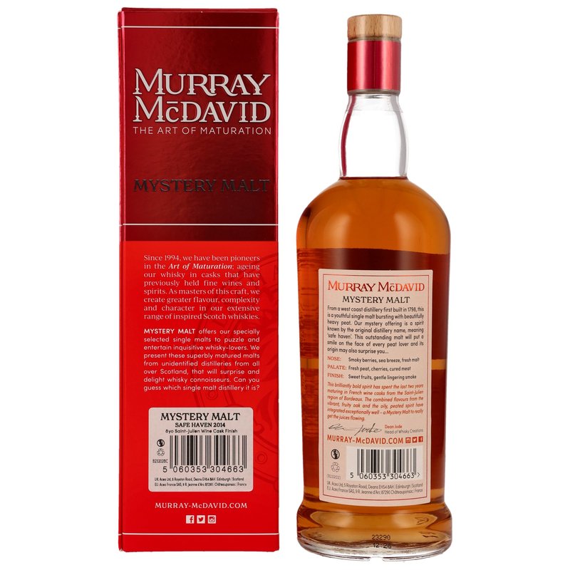 Safe Haven 2014/2023 - 8 y.o. - Murray McDavid Saint- Julien Wine Cask Finish