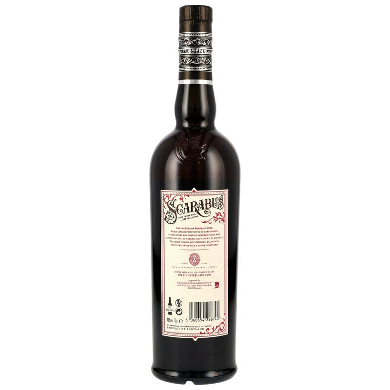 Scarabus Islay Single Malt - Bordeaux Cask - Hunter Laing