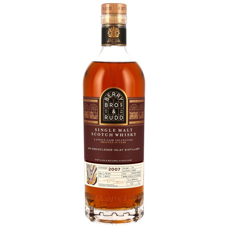 Single Islay Malt 2007/2025 - 18 y.o. - PX Sherry Cask Finish #10004 (Berry Bros & Rudd)