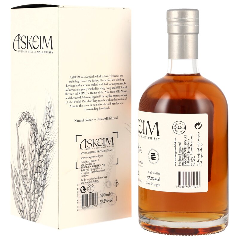 Smögen Askeim 8 y.o. - Golden Promise - Triple Distilled - Swedish Single Malt