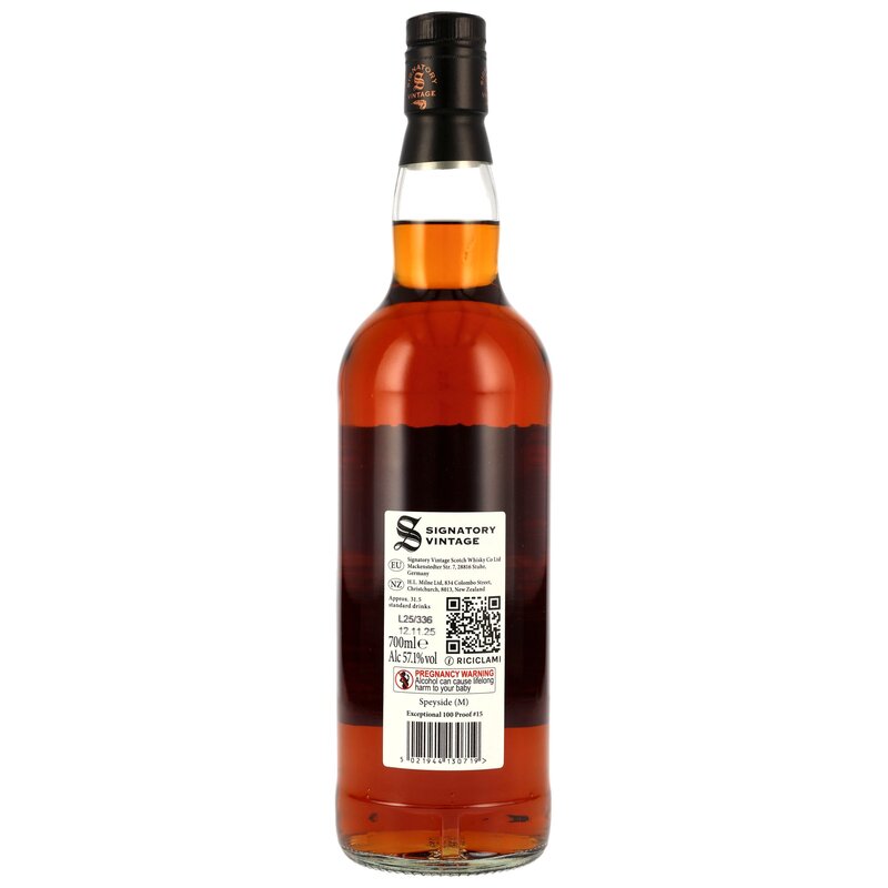 Speyside (M) 2009/2025 - 16 y.o. - Oloroso Sherry Butts - Signatory 100 PROOF Exceptional Cask Edition #15