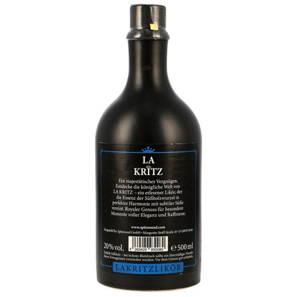 Spitzmund La Kritz - Lakritzlikör - neue Ausstattung