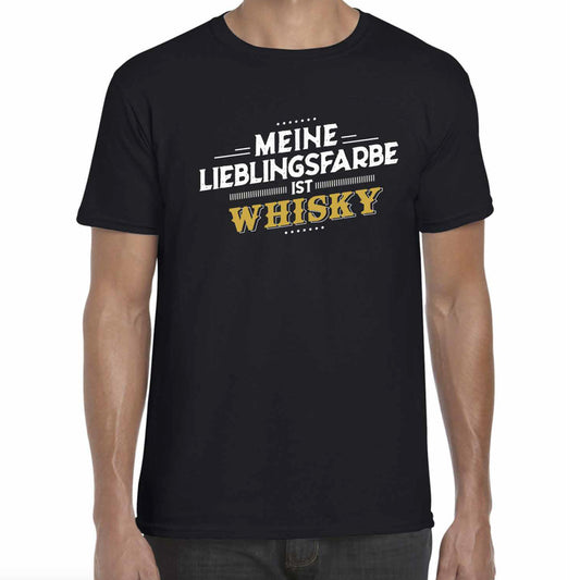 T-Shirt Meine Lieblingsfarbe ist Whisky - S