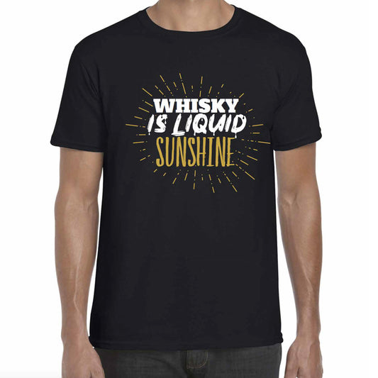 T-Shirt Whisky is liquid Sunshine - S