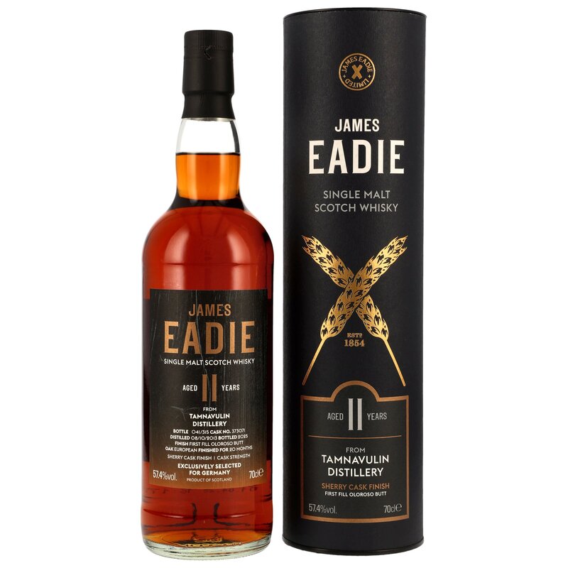 Tamnavulin 2013/2025 - 11 y.o. - 1st Fill Oloroso Sherry Butt #373071 - James Eadie - Germany Exclusive