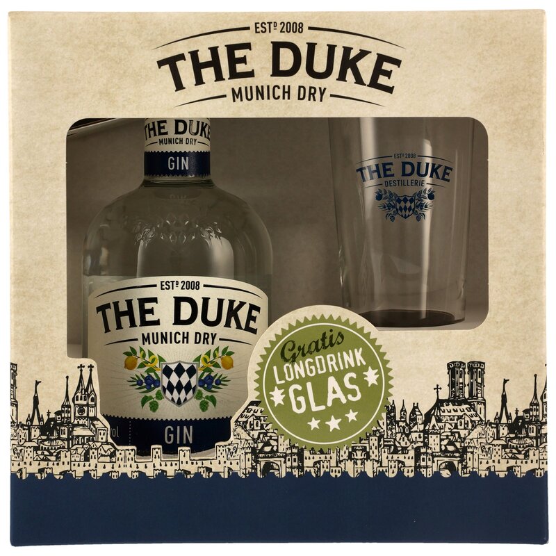The Duke Munich Dry Gin - mit Longdrinkglas