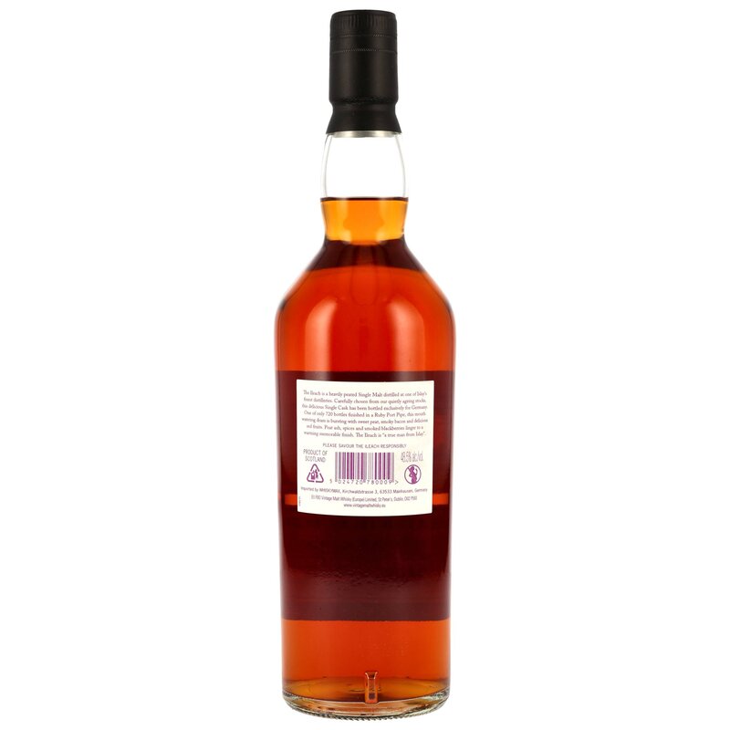 The Ileach Peated Islay Malt - Ruby Port Single CaskFinish #25/0032