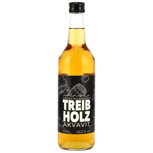 Treibholz Akvavit im Bourbonfass gelagert