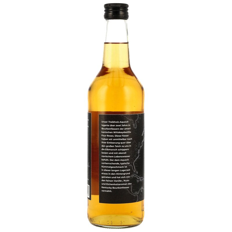 Treibholz Akvavit im Bourbonfass gelagert