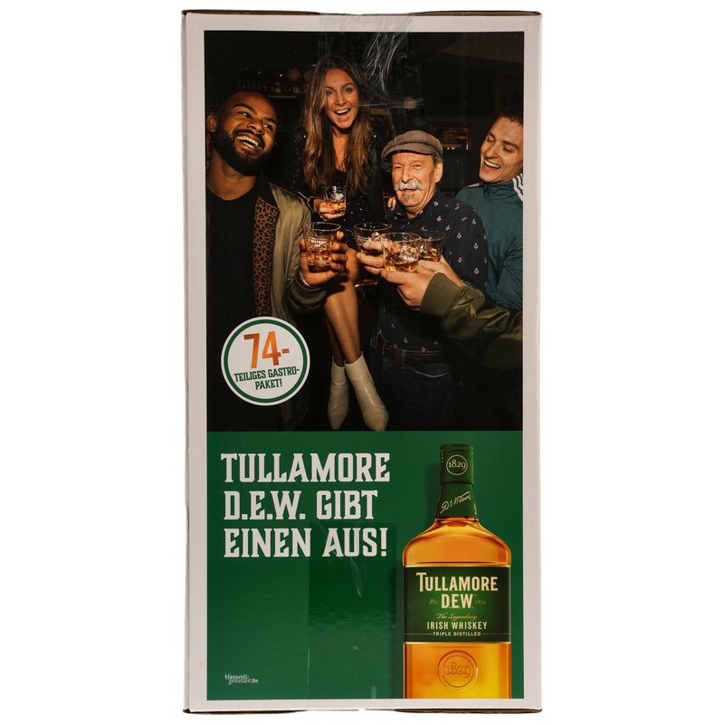 Tullamore Dew Gastro Paket: 6x Tullamore Dew Original, 1x Bar-Handtuch,
