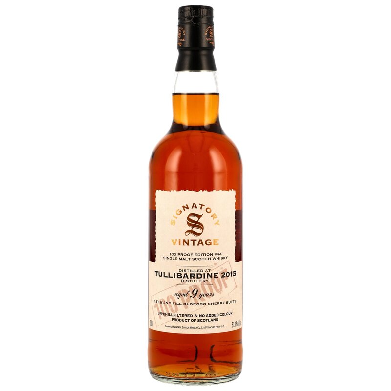 Tullibardine 2015/2025 - 9  y.o. - Signatory 100 PROOF Edition