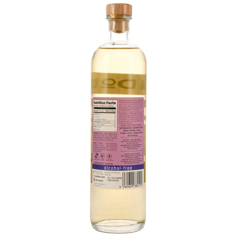 UNDONE No.8 Little French Aperitif / Not Wine Aperitif (alkoholfrei ) - MHD 10/2026