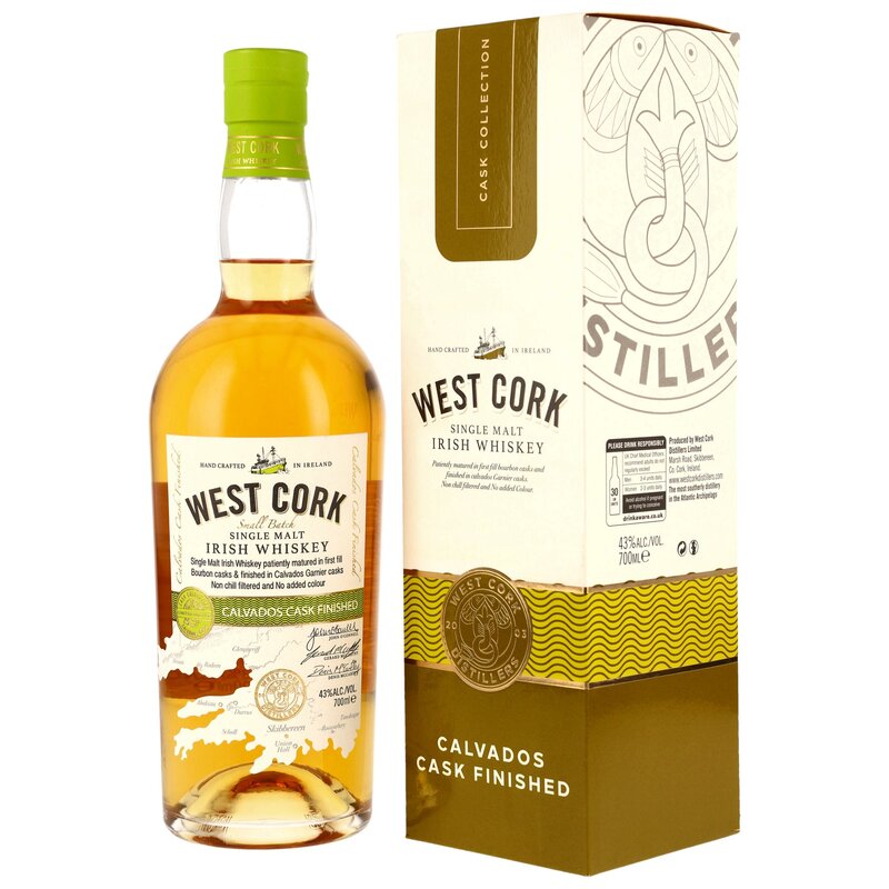 West Cork Single Malt Calvados Cask Finish in GP