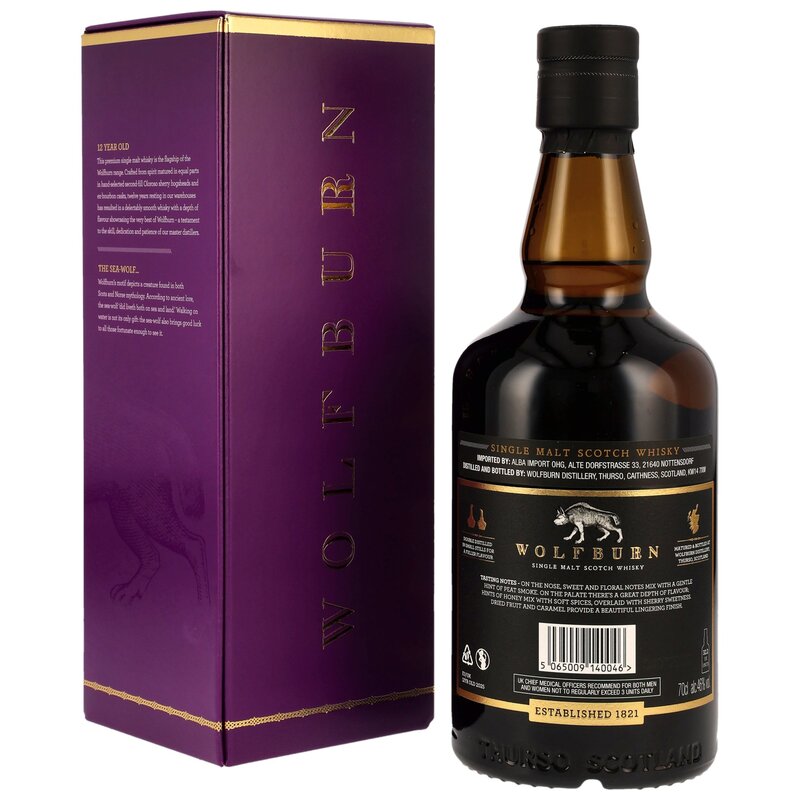 Wolfburn 12 y.o. Single Malt Bourbon & Oloroso Sherry Casks