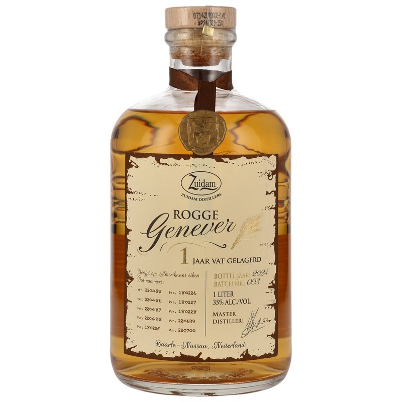 Zuidam Rogge Genever 2024 - 1 y.o. - LITER