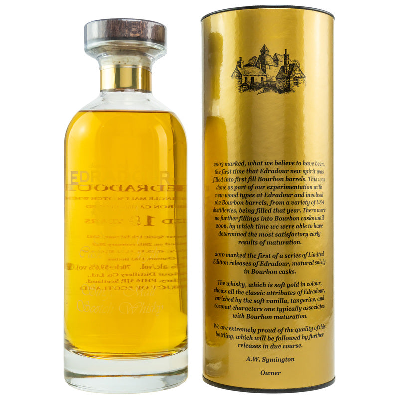 Edradour 2012/2022 - 10 y.o. - Natural Cask Strength - Small Batch - Ibisco Bourbon