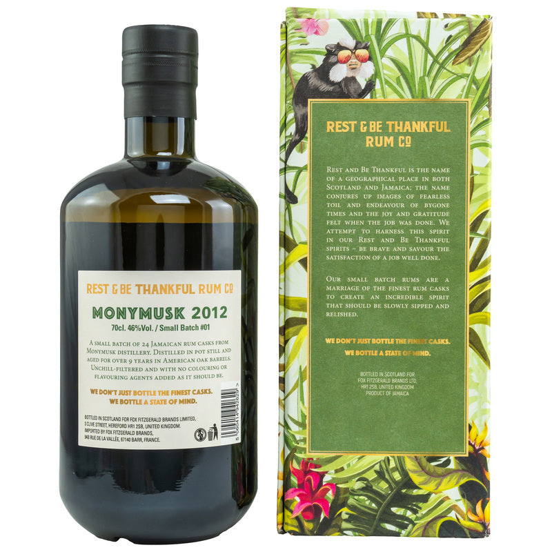 Monymusk 2012/2022 - 9 y.o. - Small Batch 1 - Rest & Be Thankful