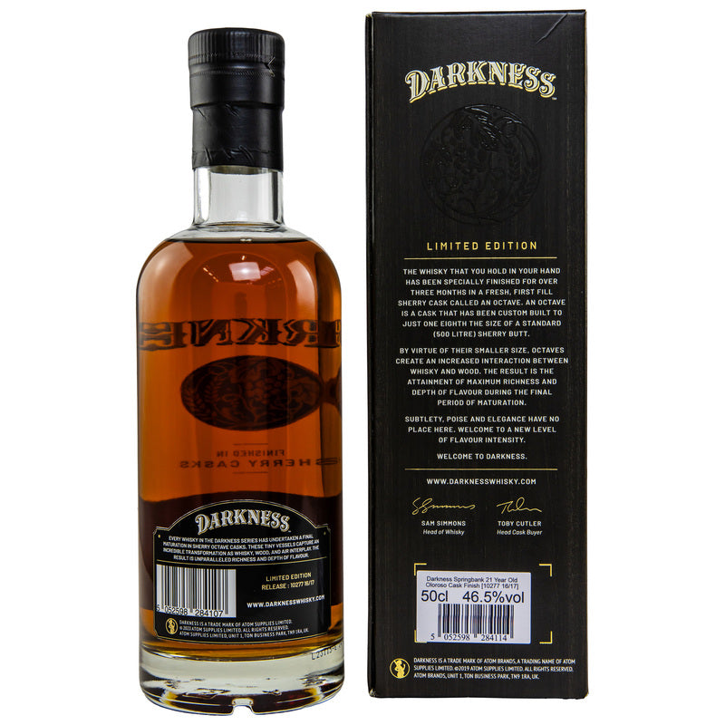 Springbank 21 y.o. Oloroso Cask - Darkness!